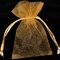 The Ribbon People Club Pack of 36 Gold Organza Tie Gift Bags 5.5" x 8"